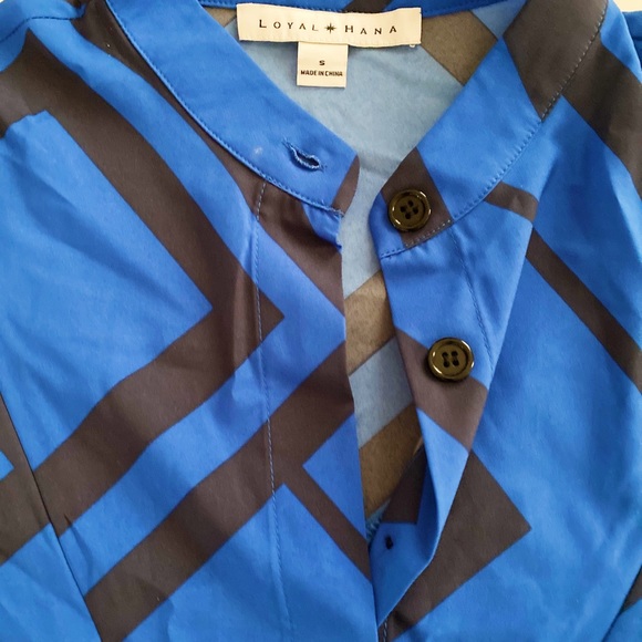 Loyal Hana Maternity Blue Dress - Picture 2 of 3